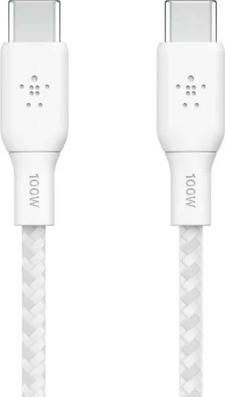 Kabëll USB-C Belkin CAB014bt3MWH, 3 m, USB 2.0, Bardhë