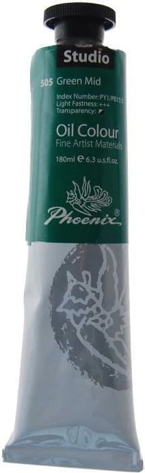 Ngjyrë vaji Phoenix 180ml, Jeshile e Mesme