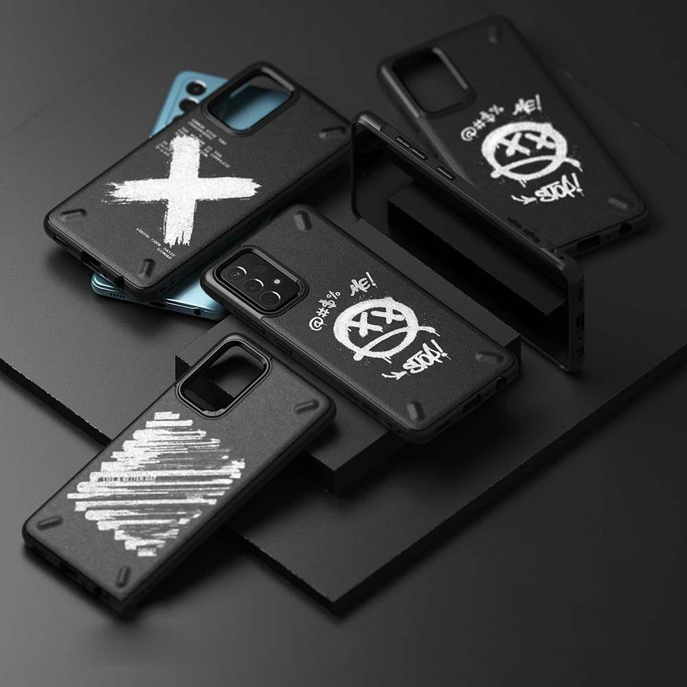 Mbështjellës Ringke Onyx Design për Samsung Galaxy A72, TPU, i zi (Paint)