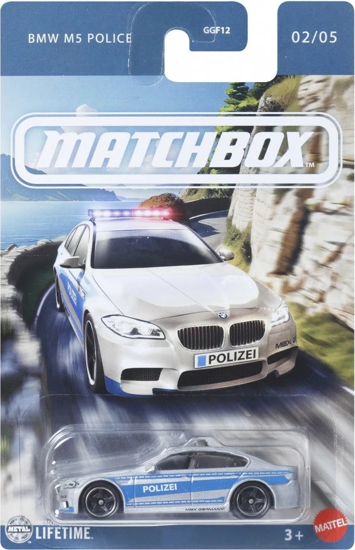 Set vetura lodër Matchbox Mattel GGF12, 10 copë, ngjyra të përziera