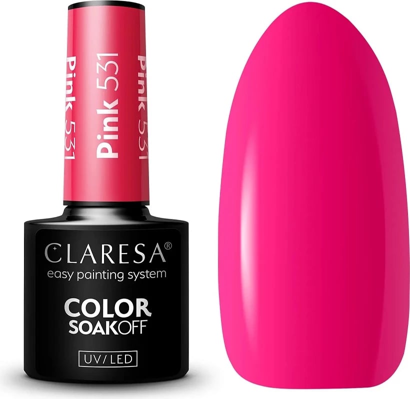 Llak për thonj Claresa 531 për femra rozë 5g