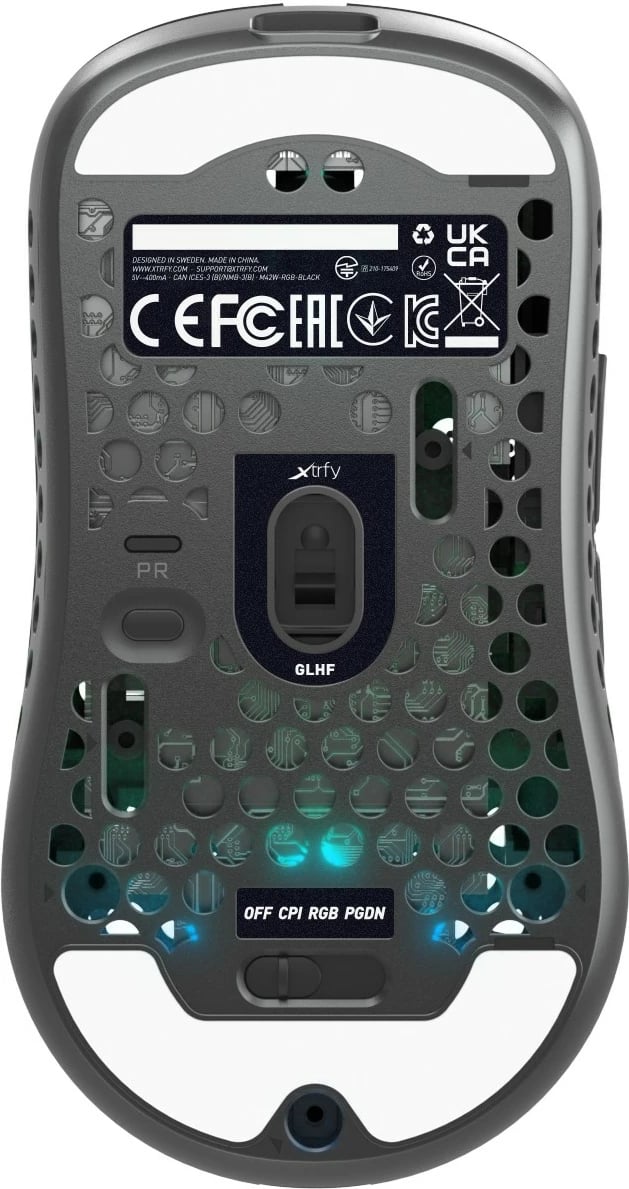 Maus Cherry XTRFY M42 RGB, Ambidextrous, Optical, RF Wireless + USB Type-C, 19000 DPI, Bardhë Maus Cherry XTRFY M42 RGB, Ambidextrous, Optical, RF Wireless + USB Type-C, 19000 DPI, Bardhë
