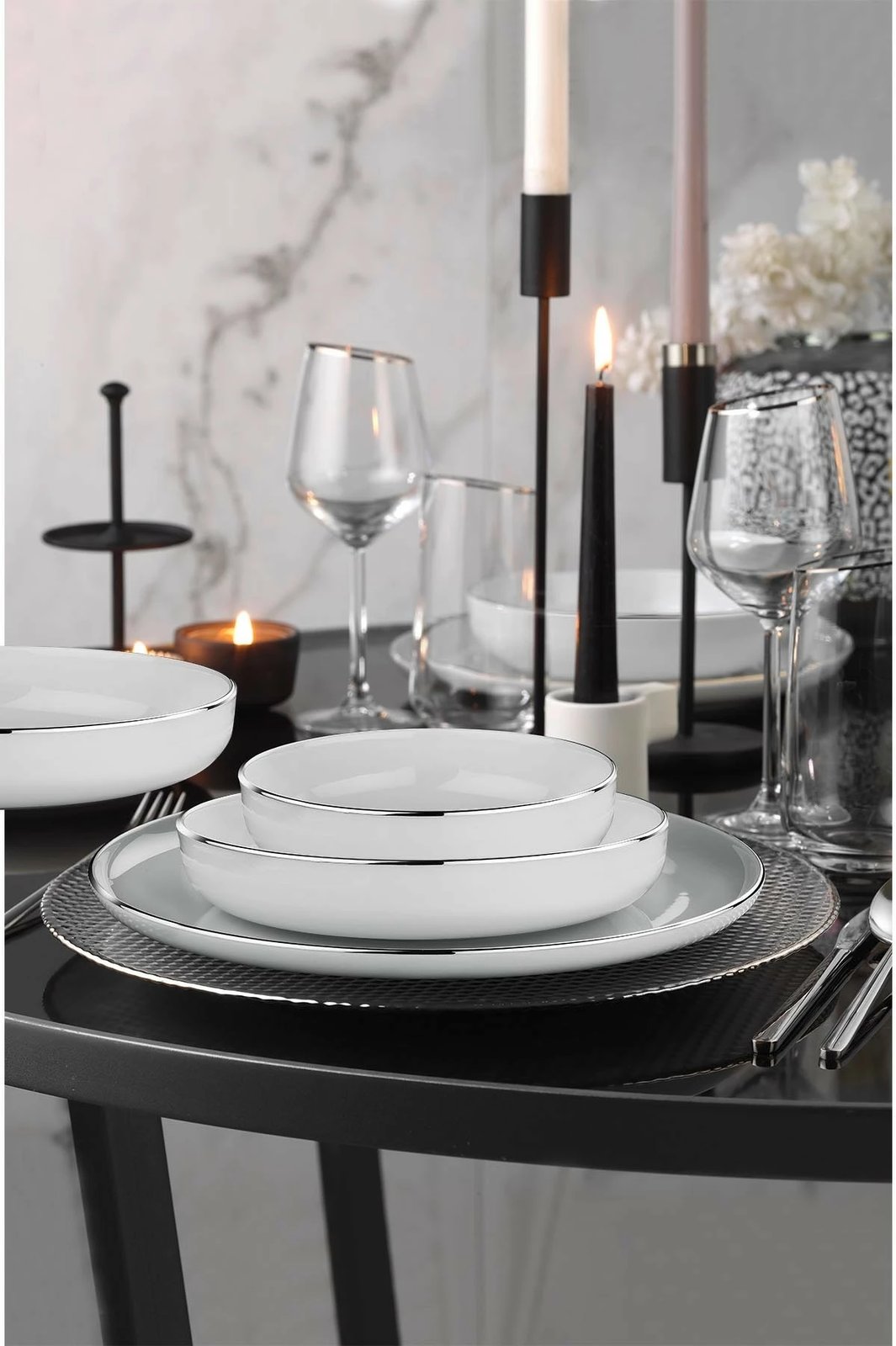 Set darke porcelani 18 pjesë, Hermia, MOD18Y4B540220