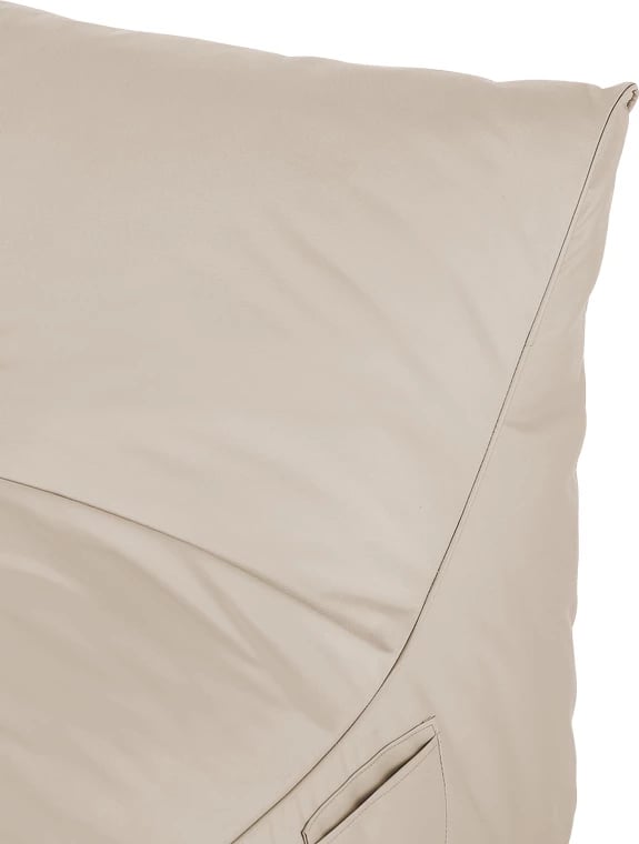 Pouf shezlong Otenda, material i papërshkueshëm nga uji, ngjyrë bezhë, 67x110x65cm