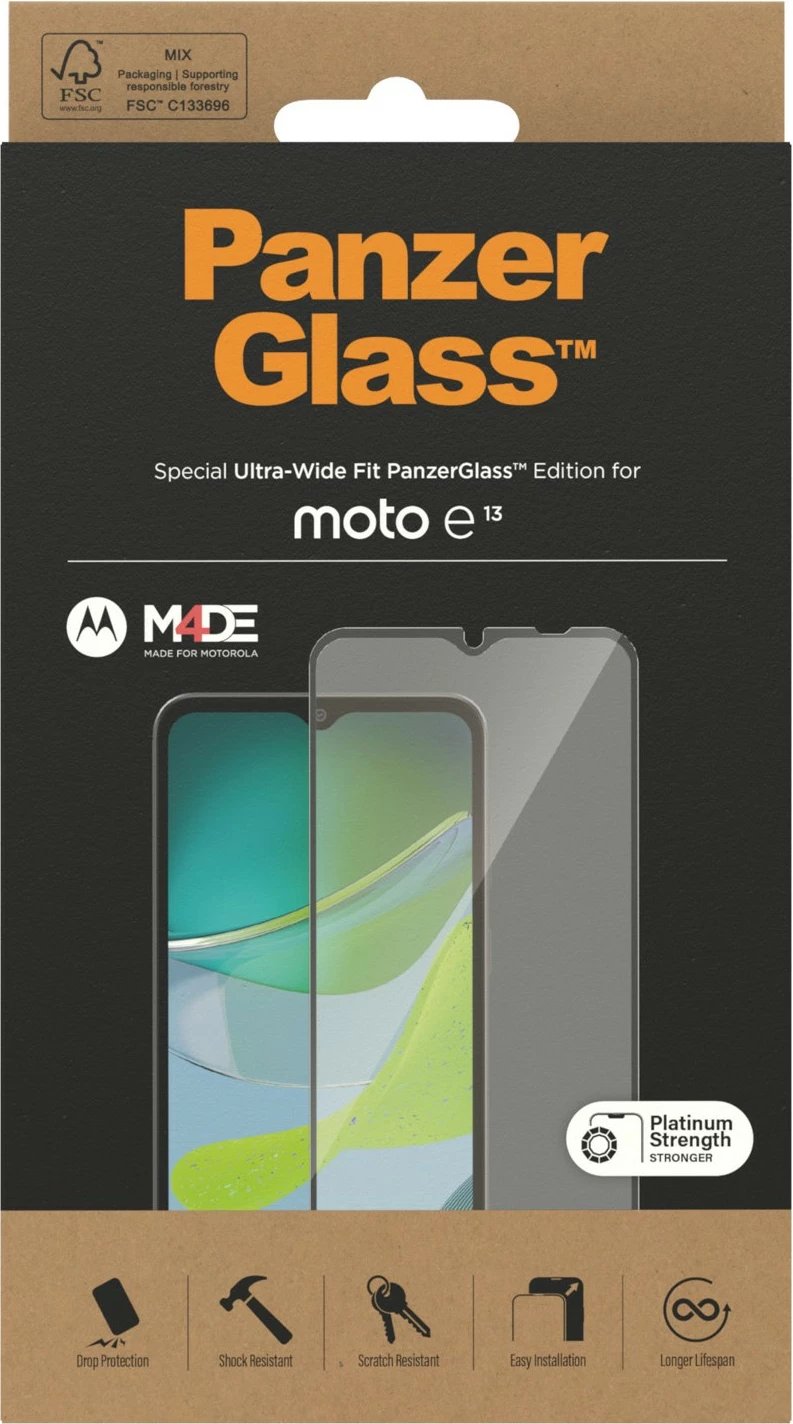 Mbrojtës ekrani PanzerGlass Motorola moto e13 UWF