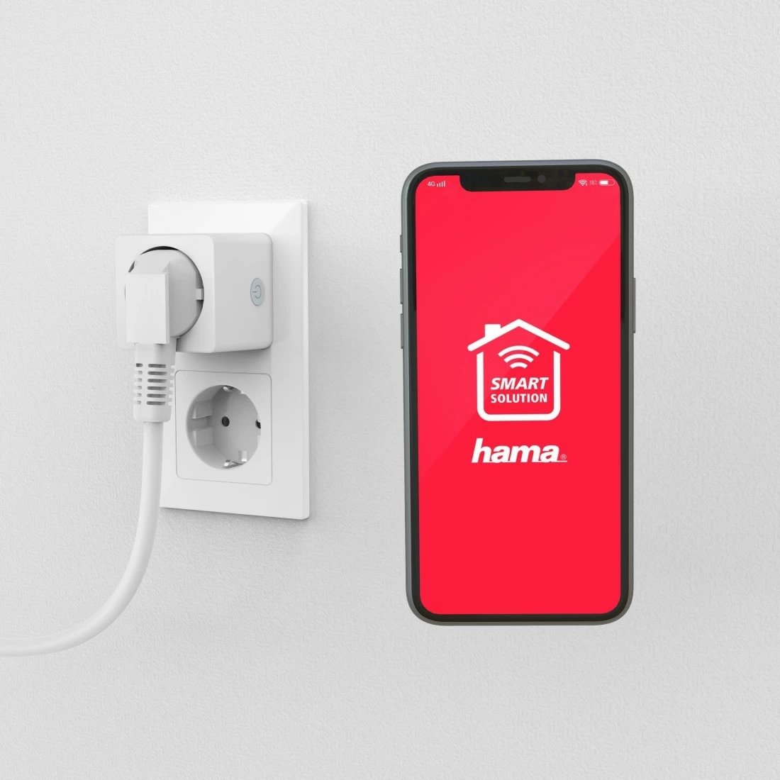 Prizë smart Hama Mini, Wi-Fi, 16A, 3680W, e bardhë