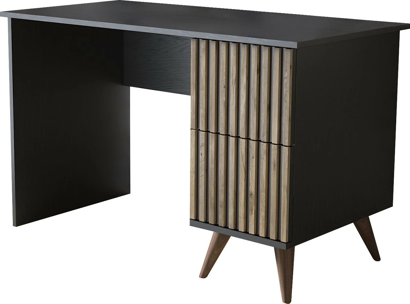 Tavolinë pune Hanah Home, FRN-9014, ngjyrë druri, e zezë, Atlantic Pine