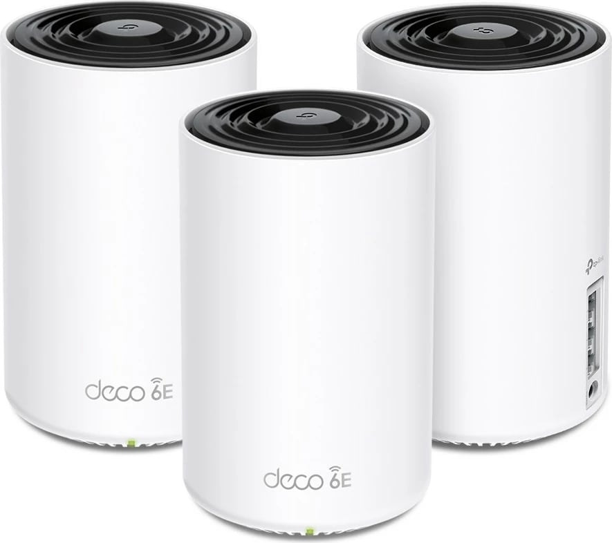 Router mesh TP-LINK Deco XE75, 3-pack, Wi-Fi 6E AXE5400, Bardhë