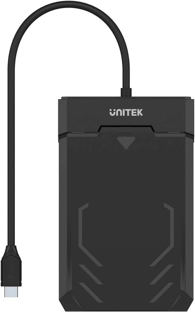 Kasë Unitek Y-3036A për HDD/SSD 2.5", USB-C, e zezë