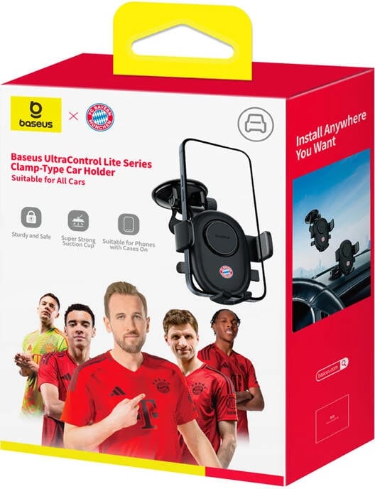 Mbajtës telefoni Baseus UltraControl Bayern Edition, për veturë, i zi
