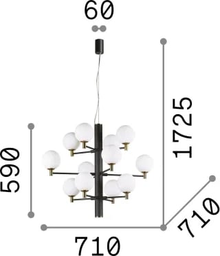 Varëse ndriçimi Copernico sp12