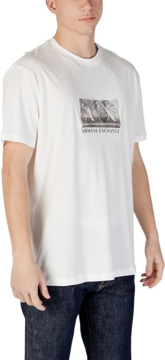 Maicë për meshkuj Armani Exchange, e bardhë