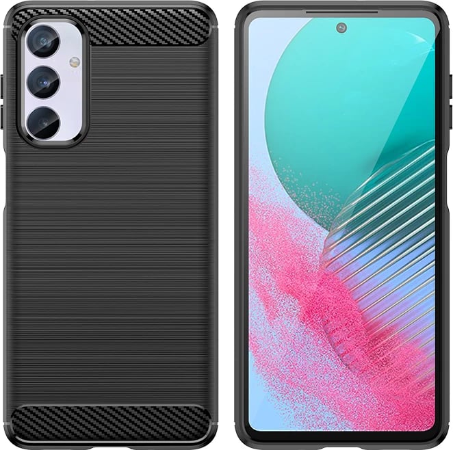 Mbështjellës Hurtel Carbon Case për Samsung Galaxy M54, i zi Mbështjellës Hurtel Carbon Case për Samsung Galaxy M54, i zi