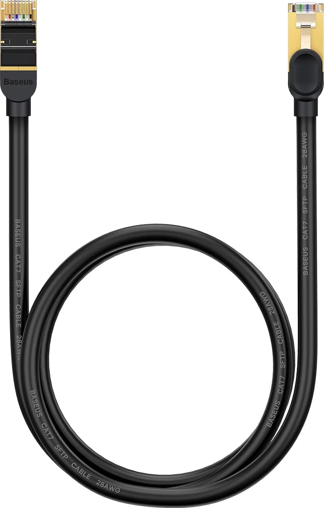 Kabllo rrjeti Baseus Speed Seven, Cat 7, RJ45, 1m, e zezë