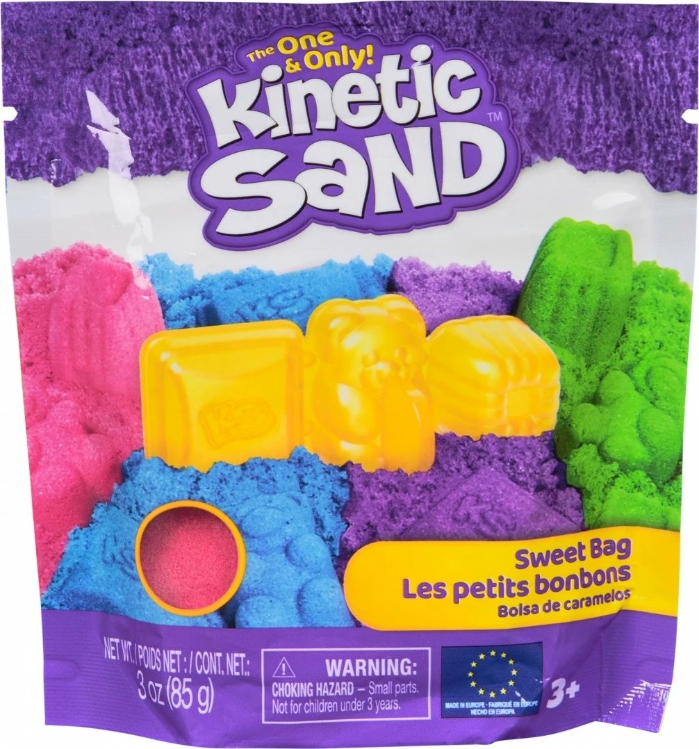 Set rërë kinetike Spin Master Kinetic Sand Candy, 85g, shumëngjyrëshe