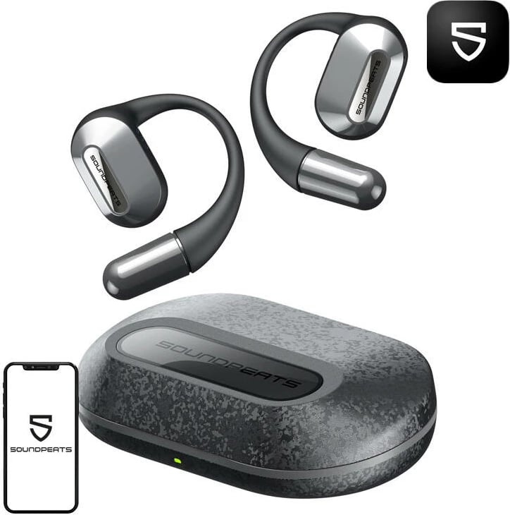 Kufje wireless Soundpeats HearFit, TWS, Bluetooth 5.3, IPX5, të zeza