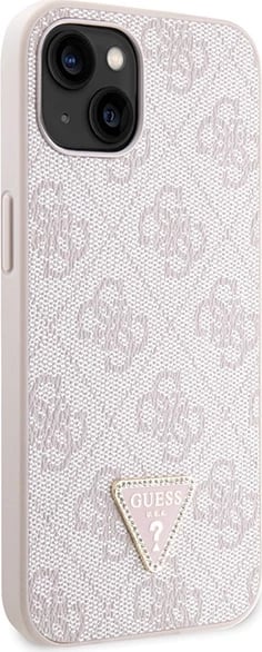 Mbështjellës Guess Crossbody 4G Metal Logo për iPhone 14 Pro Max 6.7", Rozë