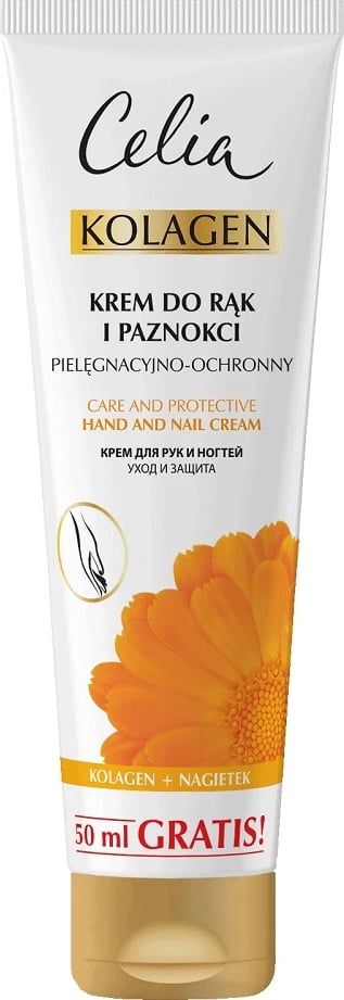 Krem për duar dhe thonj Celia Kolagjen me Calendula për femra, 125ml