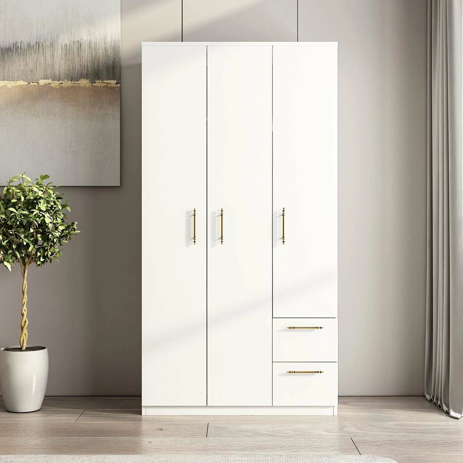 Dollap Skye Decor, ngjyrë e bardhë, Merlin