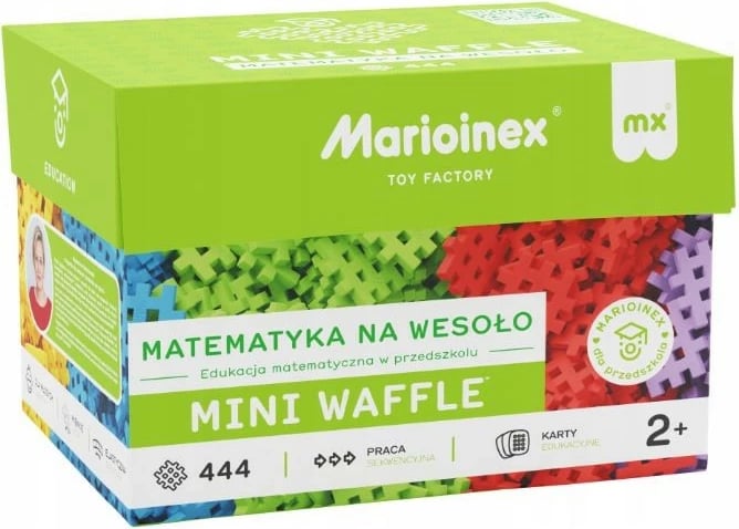 Set ndërtimi Mini Waffle Marioinex EDU 444 elemente, shumëngjyrëshe
