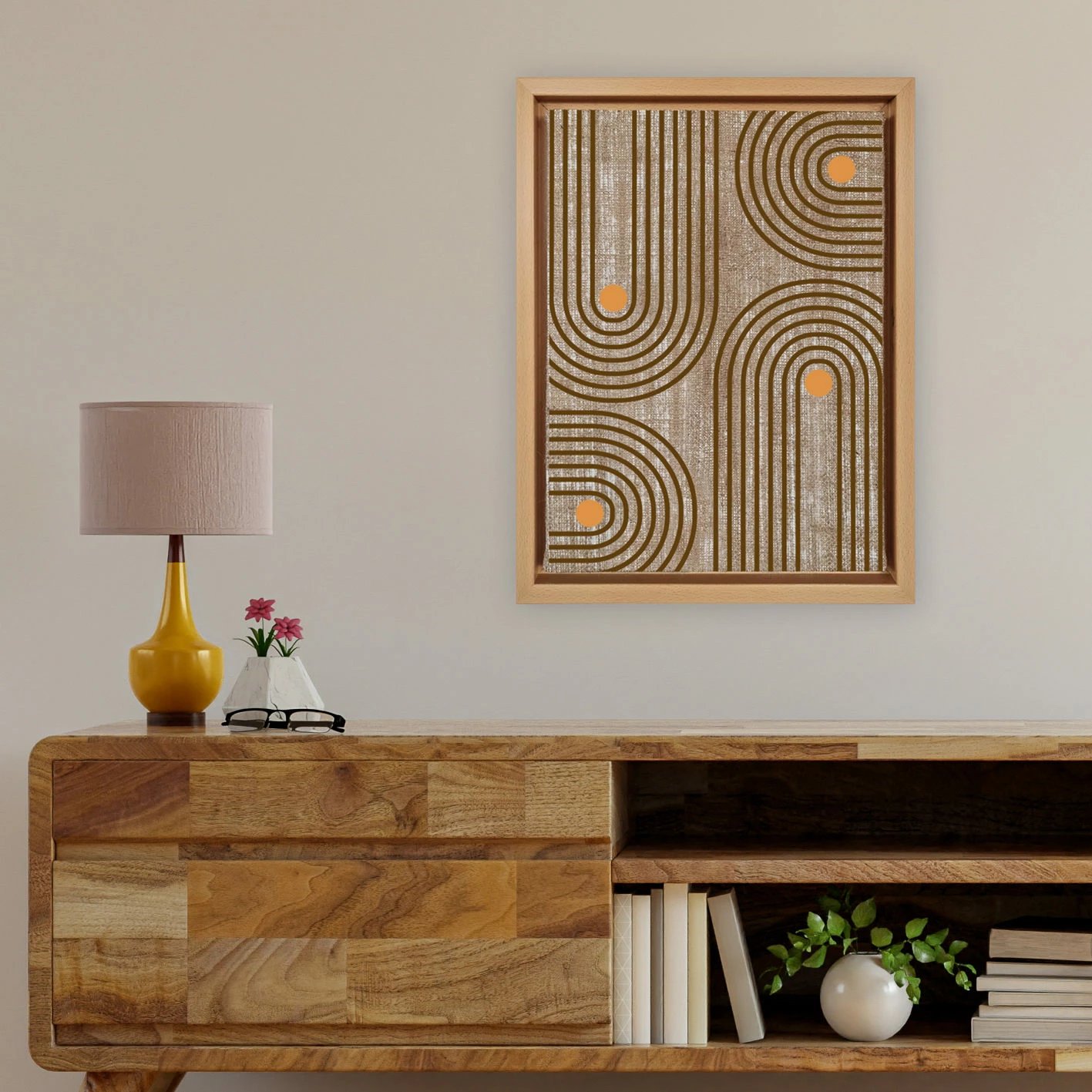 Pikturë dekorative në kanavacë Wallity, shumëngjyrëshe, LNJ31801341406 - 4666, 46x66cm