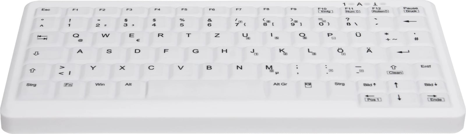 Tastierë Cherry AK-C4110F-U1-W/US, USB, QWERTY, e bardhë