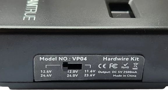 Adapter energjie OBD USB-C VANTRUE VP04, 5V, i zi