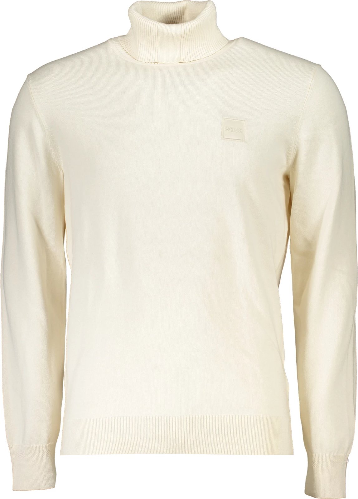 Xhemper për meshkuj BOSS turtleneck, i bardhë