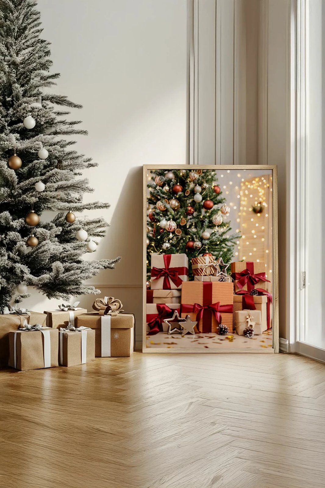 Pikturë dekorative me kornizë, shumëngjyrëshe, Wallity, Nwyearsngmdl58, 33x48cm