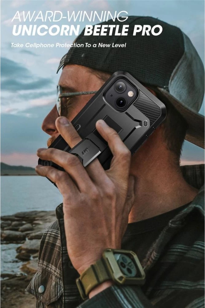 Mbështjellës Supcase Unicorn Beetle Pro për iPhone 13 / iPhone 14, i zi