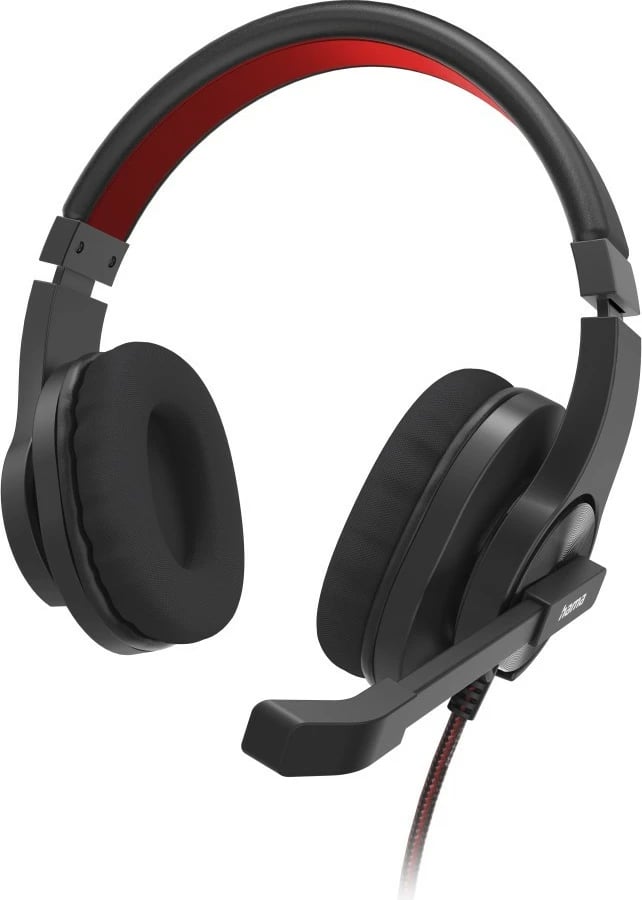 Kufje me mikrofon Hama HS-USB400 on-ear USB mono, të zeza