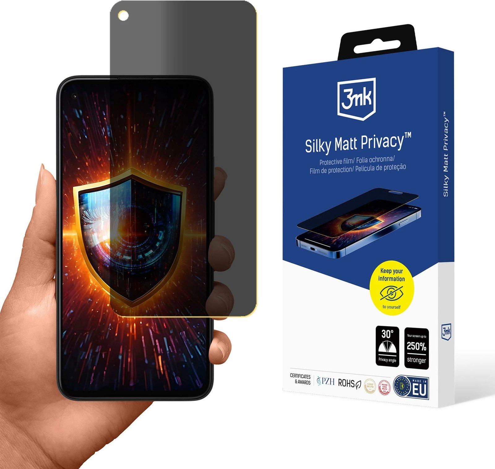 Mbrojtës ekrani privatësie 3mk Silky Matt Privacy për Google Pixel 4A, Mat