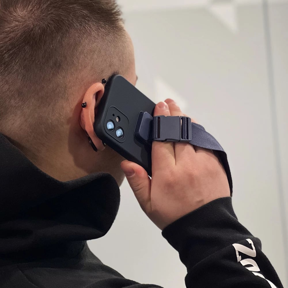 Mbështjellës Hurtel për iPhone 12 Pro me litar, e kuqe