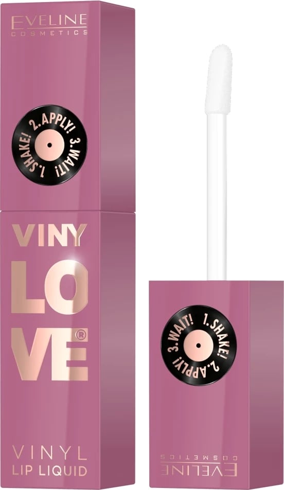 Buzëkuq liquid Eveline Cosmetics VinyLove Long-lasting Vinyl Effect për femra 03 Bestie, 4ml