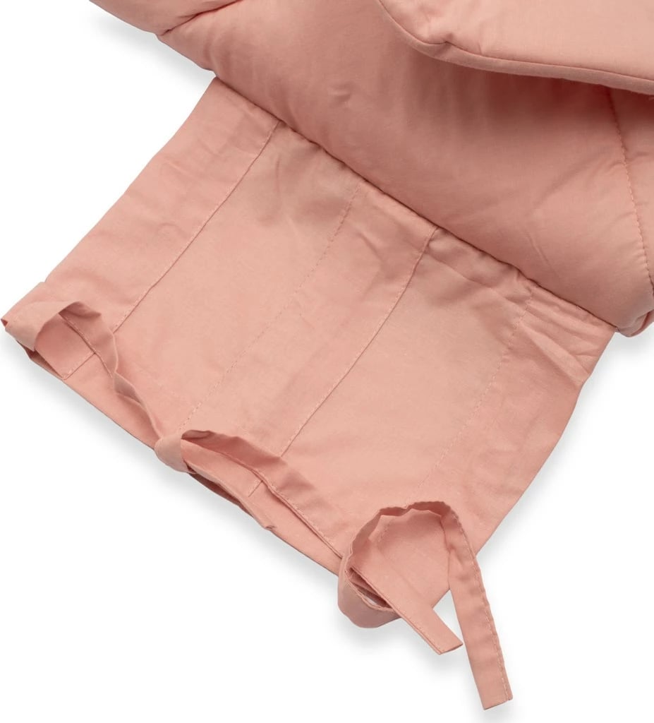 Mbështjellëse klasike me lidhëse për bebe, New Baby, 70x70 cm, pambuk 100% me mbushje antialergjike, rozë e vjetër