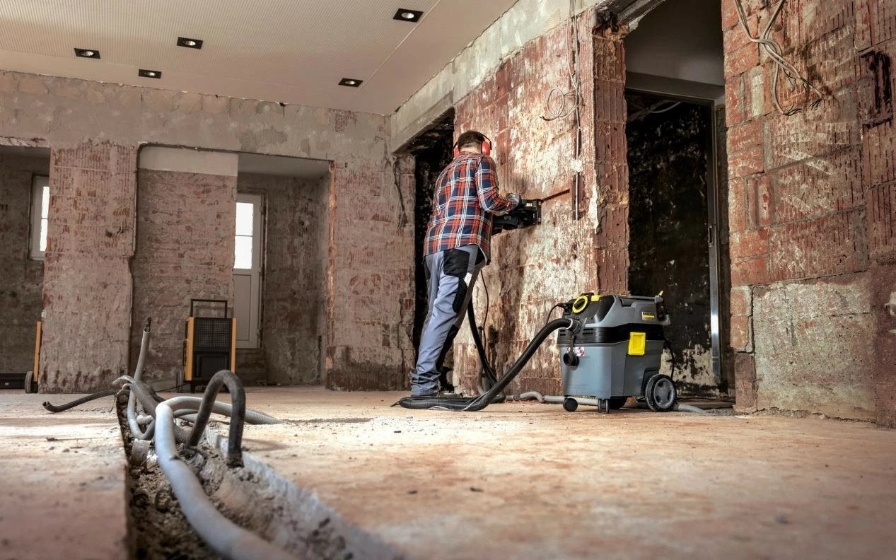Kasë industriale Karcher NT 30/1 Ap Te M, 30L, 1380W, Gri/Verhë