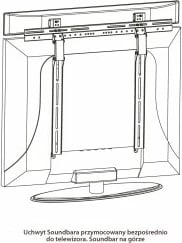 Mbajtëse muri për soundbar ART G-03, Metal, E zezë