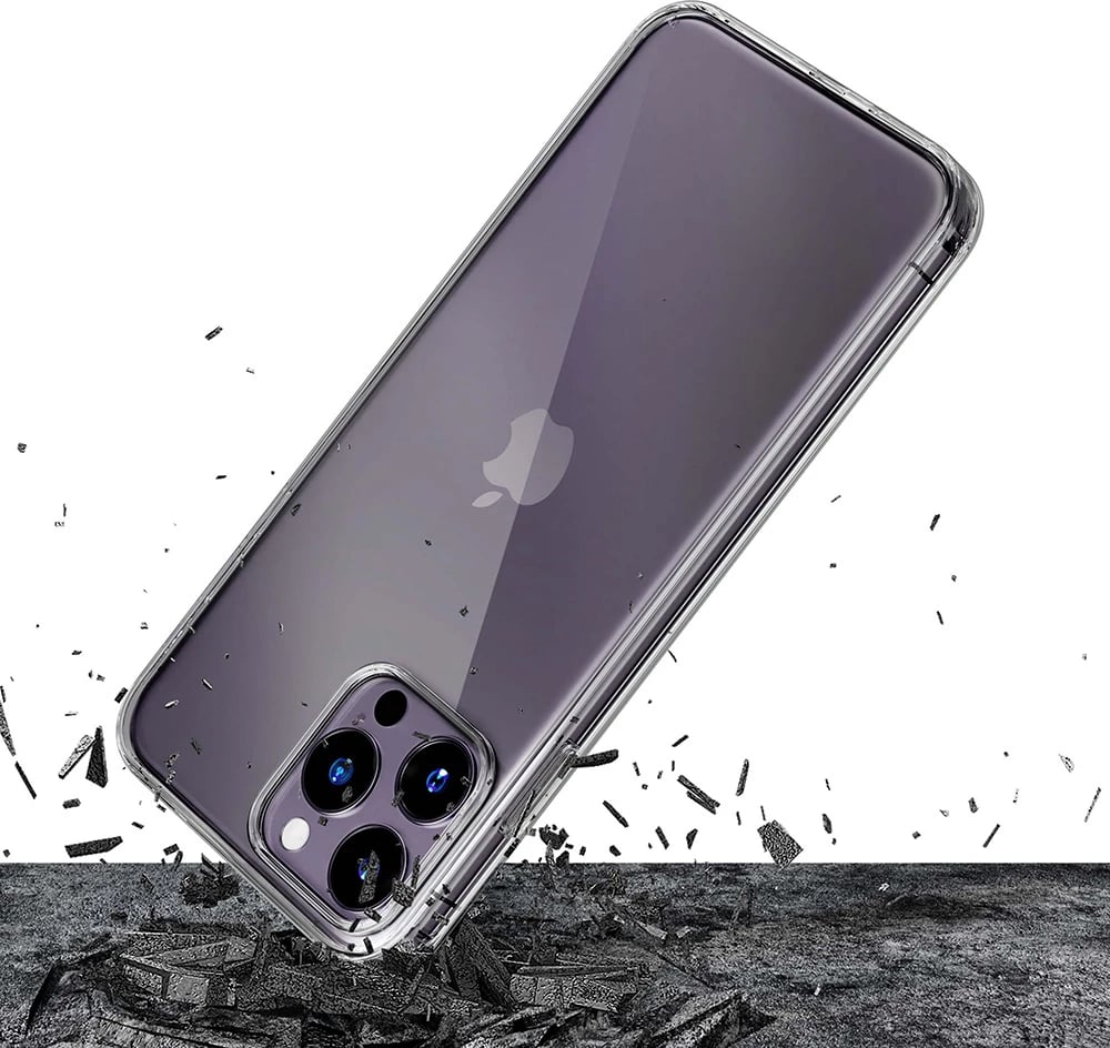 Mbështjellës silikon 3mk Clear Case për iPhone 14 Pro, Transparent