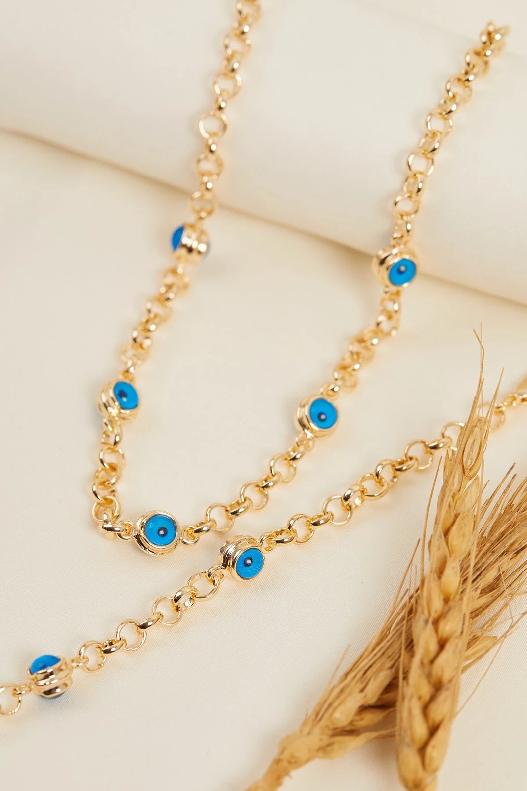 Set varëse dhe byzylyk metalik, ngjyrë ari, Elika, CSET9952