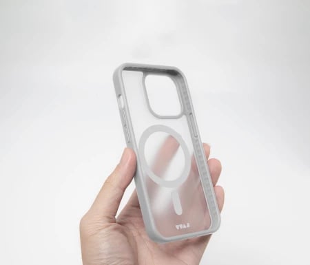 Mbështjellës LAUT Huex Protect me MagSafe për iPhone 15 Pro Max, i bardhë