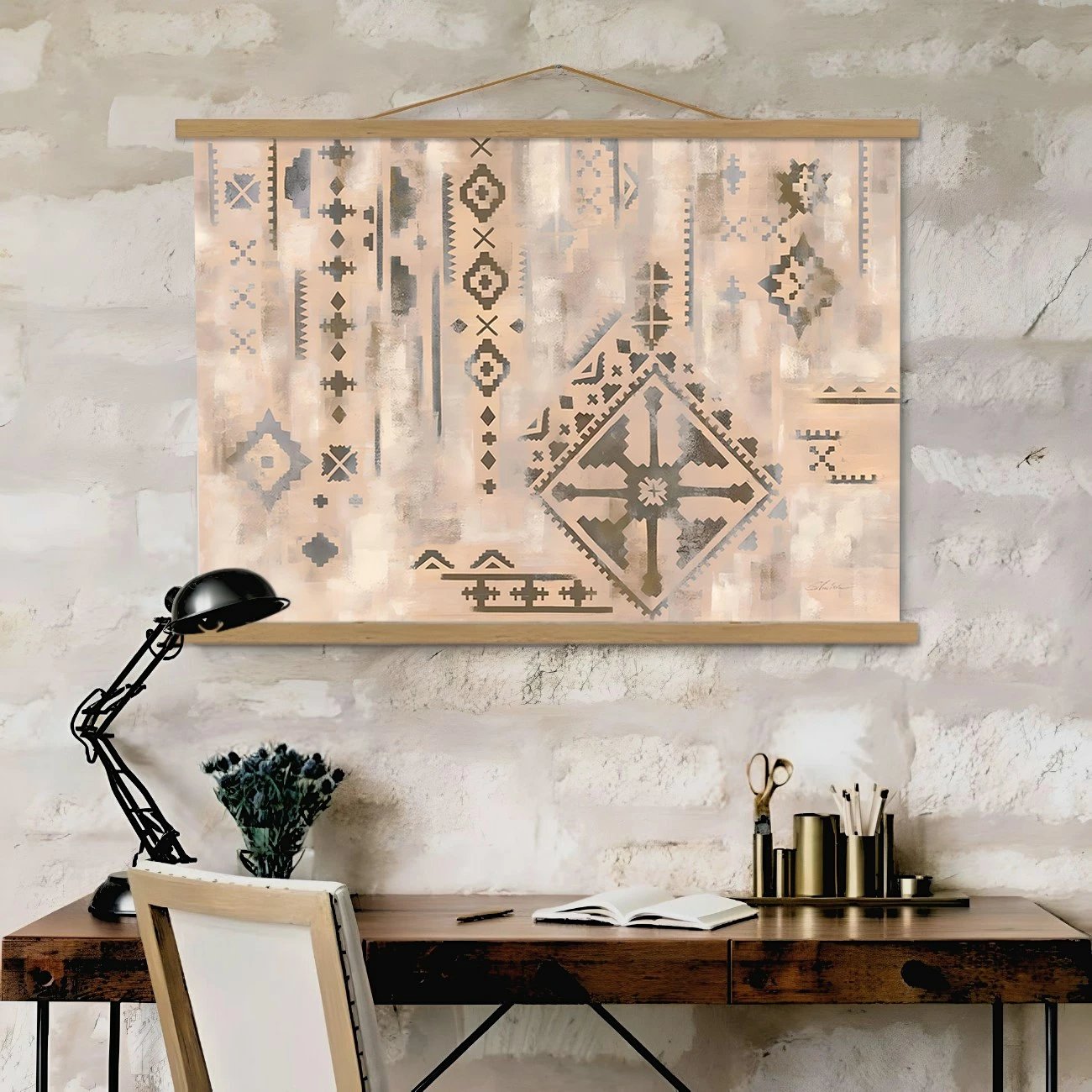 Pikturë dekorative me kornizë, Wallity, MRG33, shumëngjyrëshe, 50x70cm