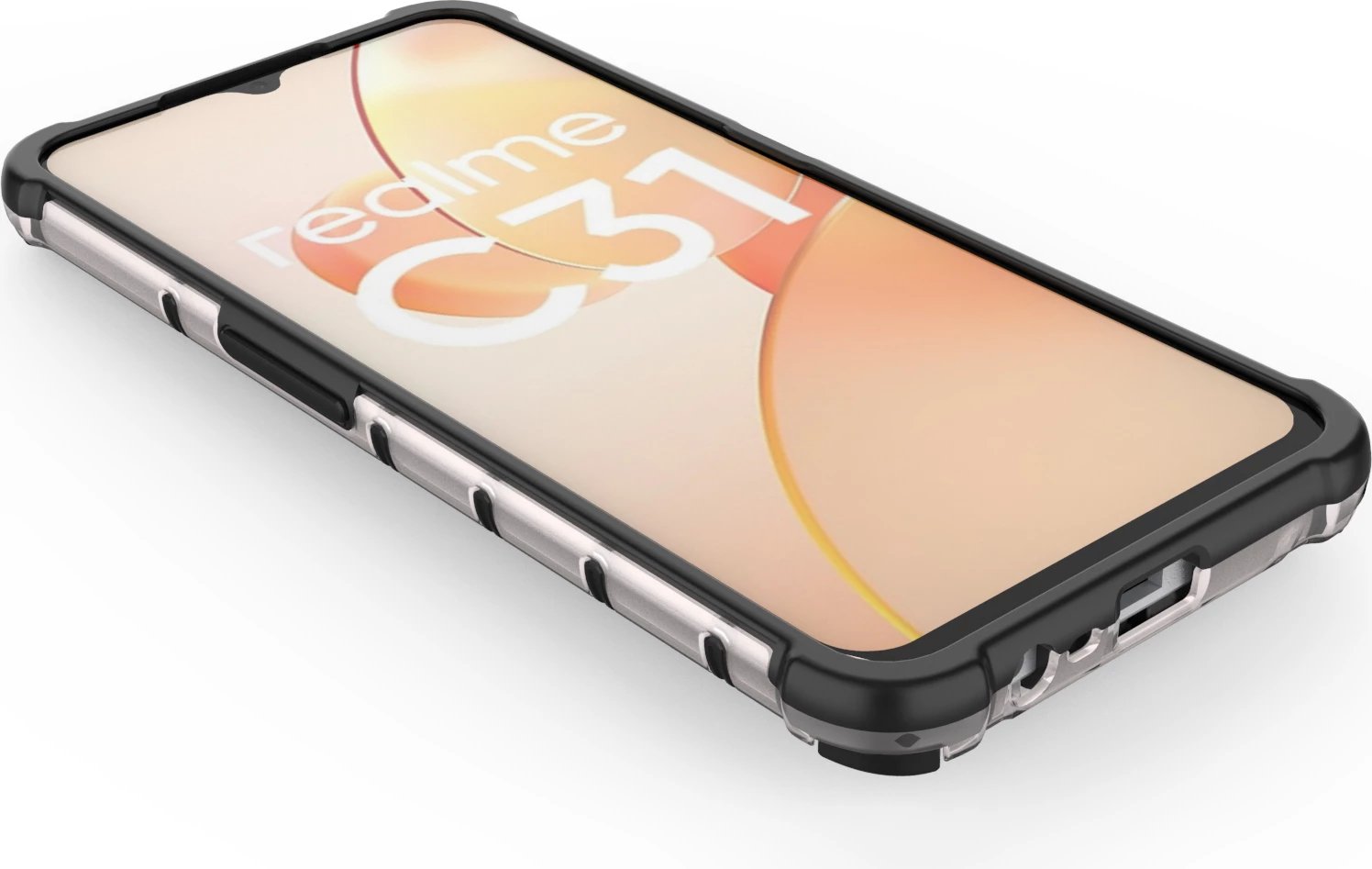 Mbështjellës Hurtel Honeycomb për Realme C31, Transparent Mbështjellës Hurtel Honeycomb për Realme C31, Transparent