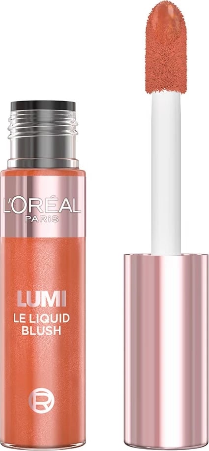 Blush i lëngshëm për femra L'Oreal Paris Lumi Le Liquid Blush 627 Glowy Warm Peach, 10ml