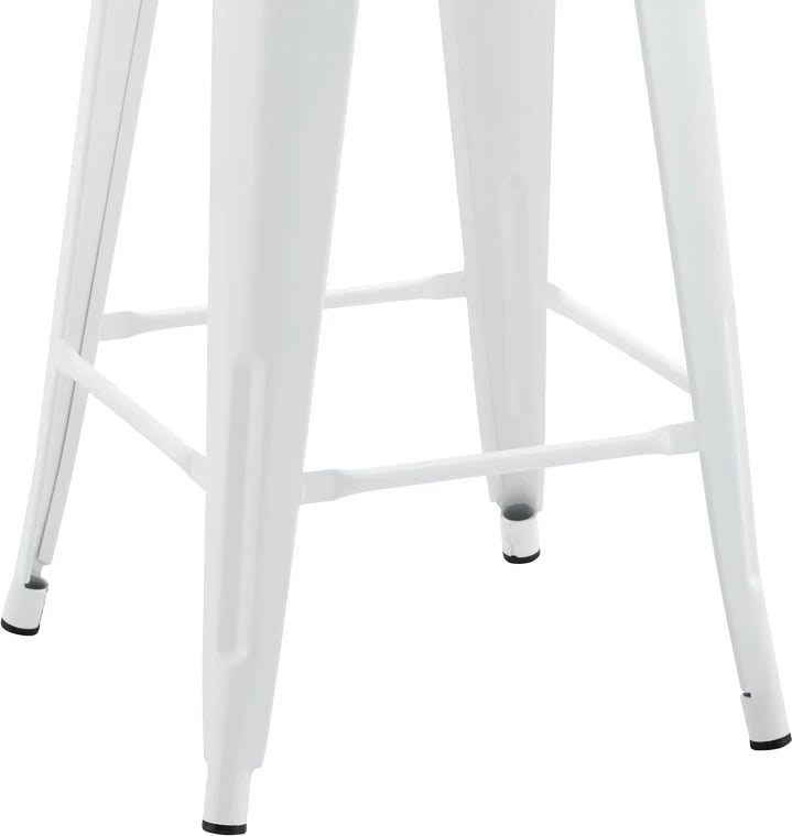 Karrige për bar mesatare me shpinë Utopia metalike ngjyrë bardhë 42x42x86cm