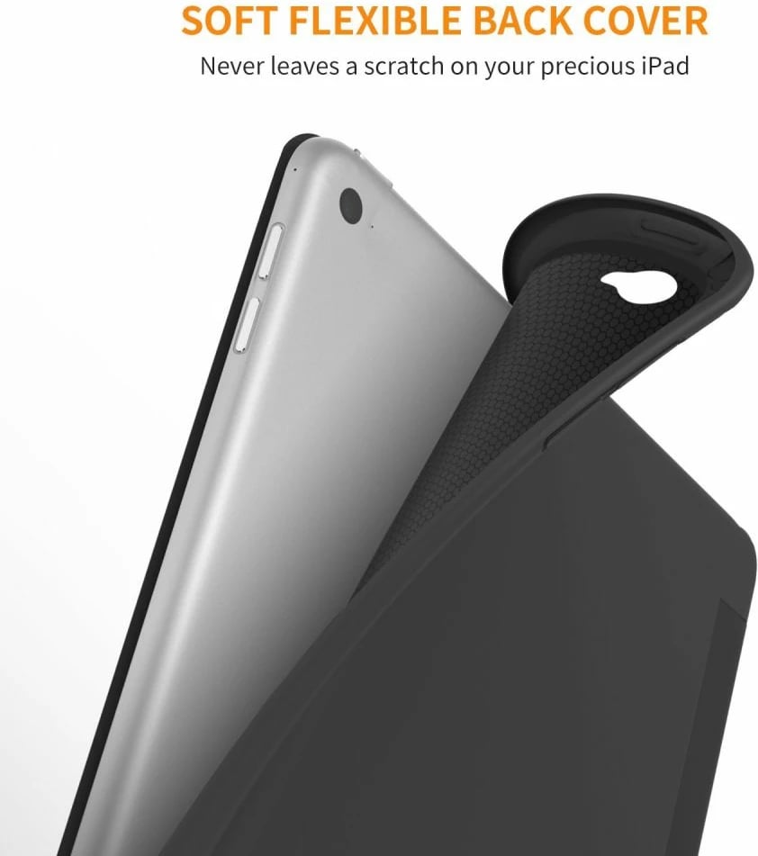 Mbështjellës Tech-Protect SmartCase për iPad Air 9.7" (2014), E zezë