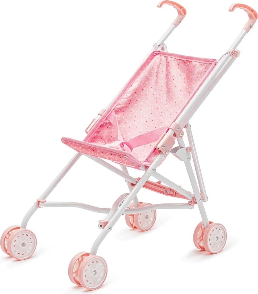 karrocë për kukulla palosëse, Baby Mix, Tara, metal e lehtë, për moshat 3+, rozë