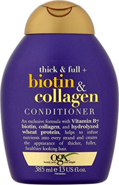 Balsam për flokë OGX Biotin & Collagen, 385ml