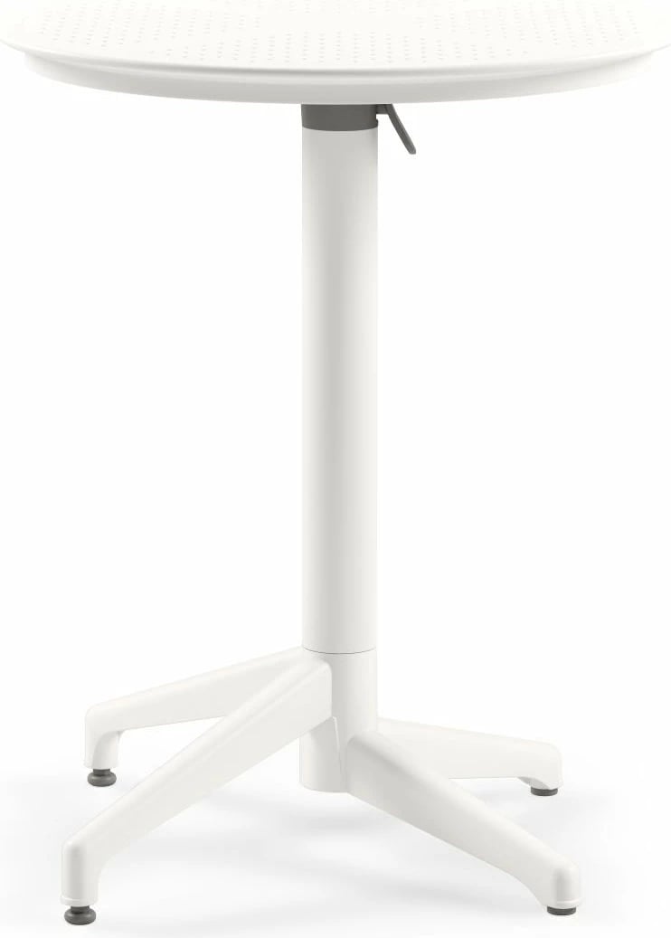 Tavolinë palosëse, Skye Decor, Moon, Ø60, e bardhë fildishi