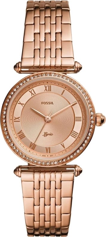 Orë dore FOSSIL LYRIC për femra, rose gold