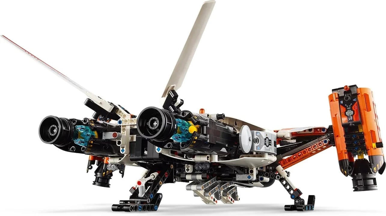 Set LEGO Technic 42181 VTOL Heavy Cargo Spaceship, për fëmijë 10+ vjeç, Bardhë dhe Portokalli
